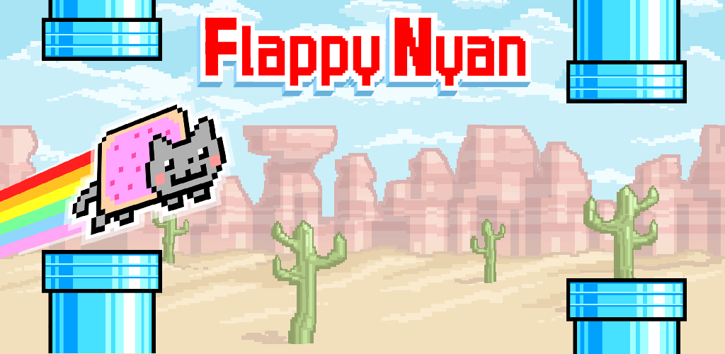 Banner of Flappy Nyan: 날아다니는 고양이 날개 1.14