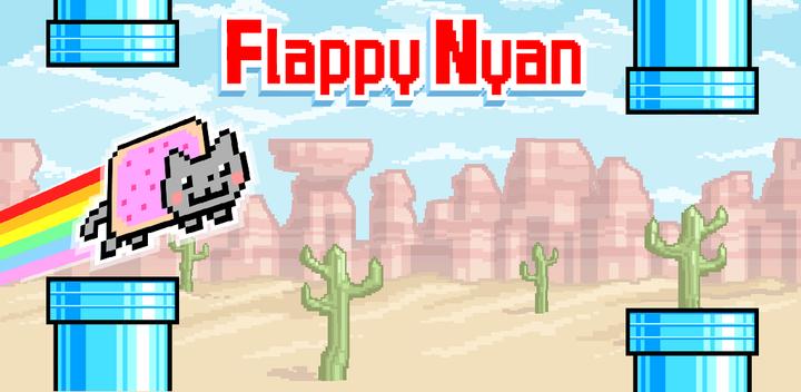 Banner of Flappy Nyan: flying cat wings 1.14