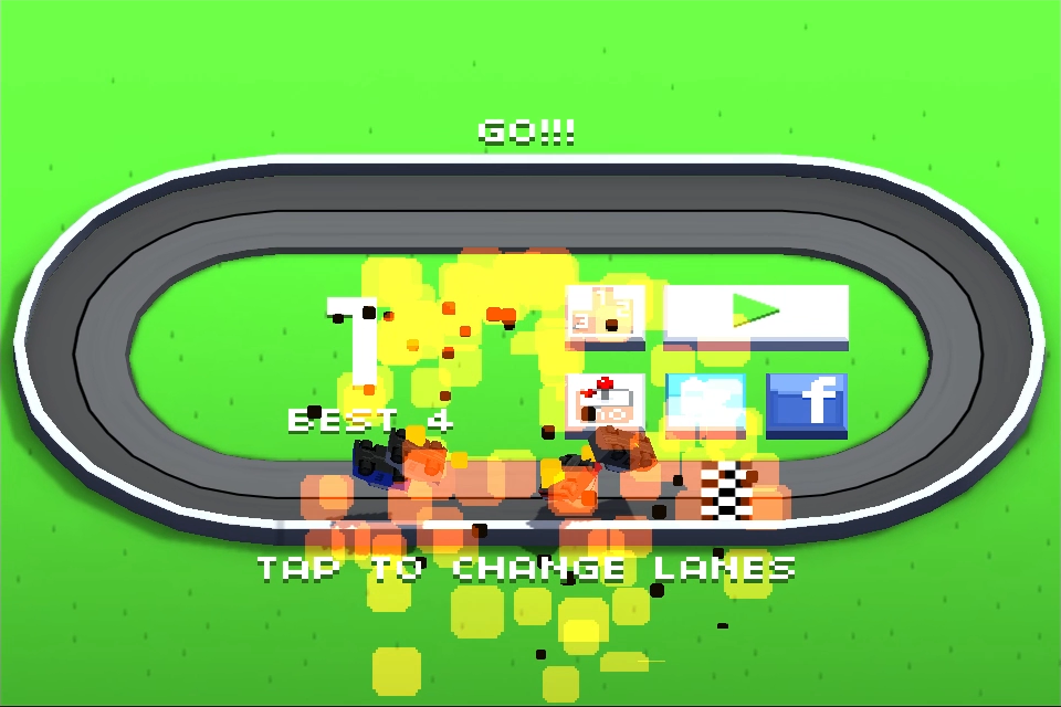 Cuplikan Layar Game Wrong Way Racing