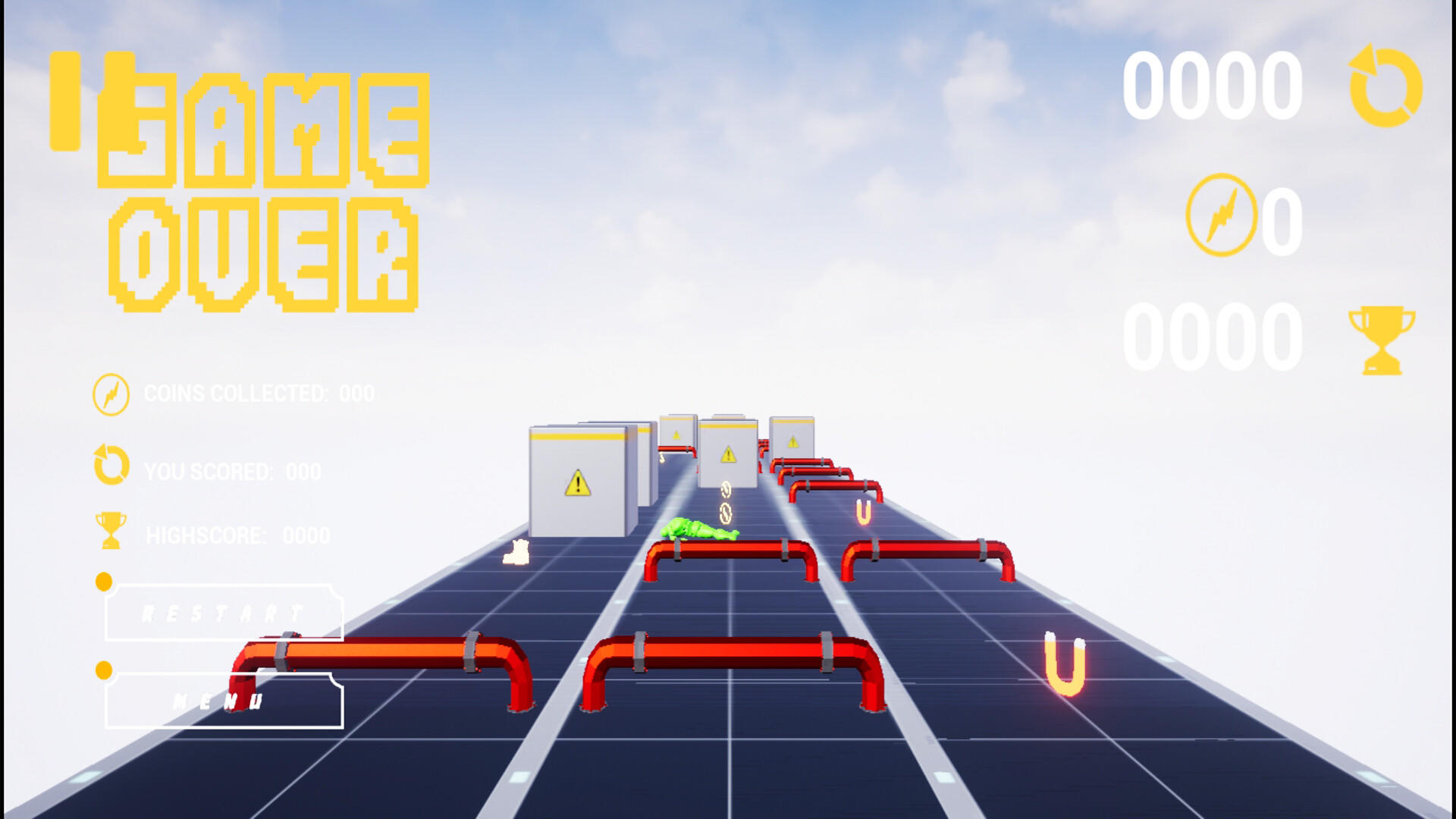 EndlessRunner遊戲截圖