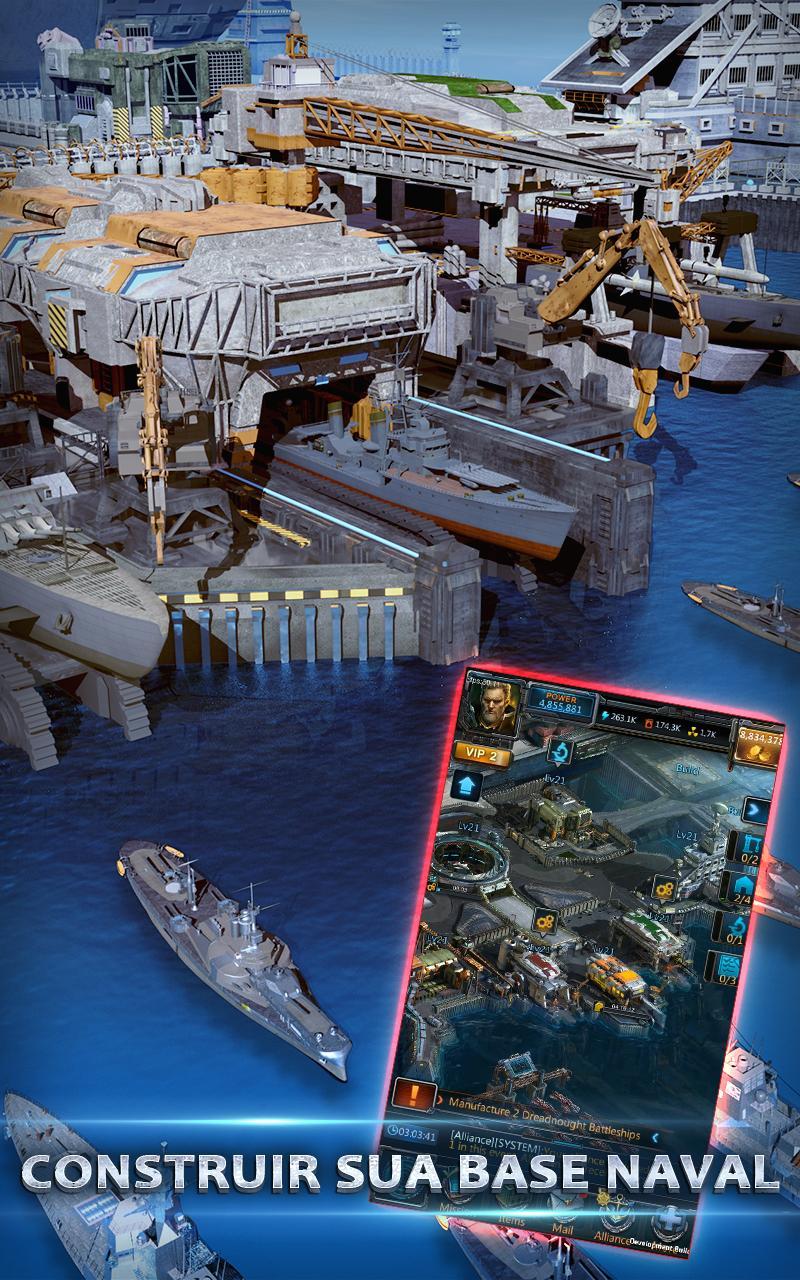 Captura de Tela do Jogo Battle Warship:Naval Empire