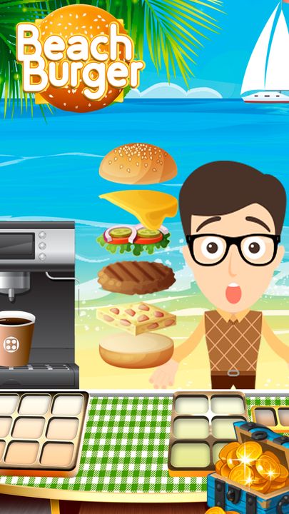 Beach Burger Game Screenshot