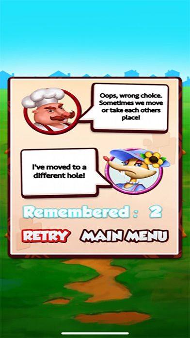 Four Memory screenshot game
