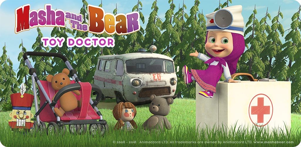 Banner of Masha and the Bear: Toy doctor 