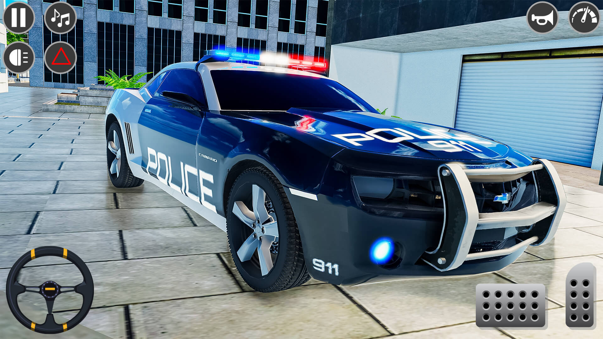 Скриншот игры US Police Car Offline Car Game