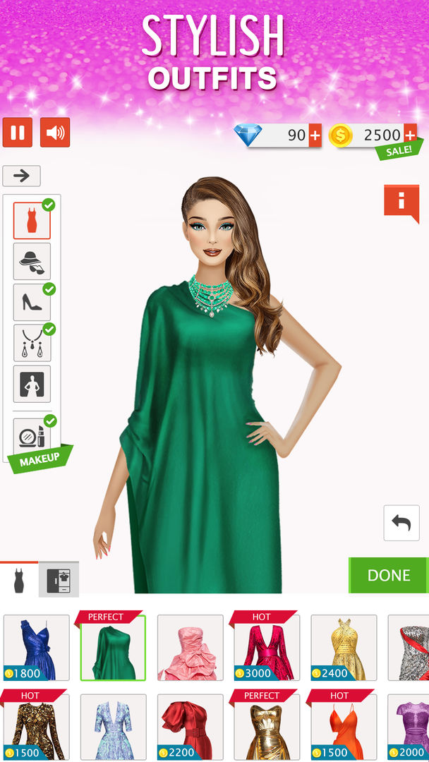 Screenshot of Fashion Stylist: Dress Up Game