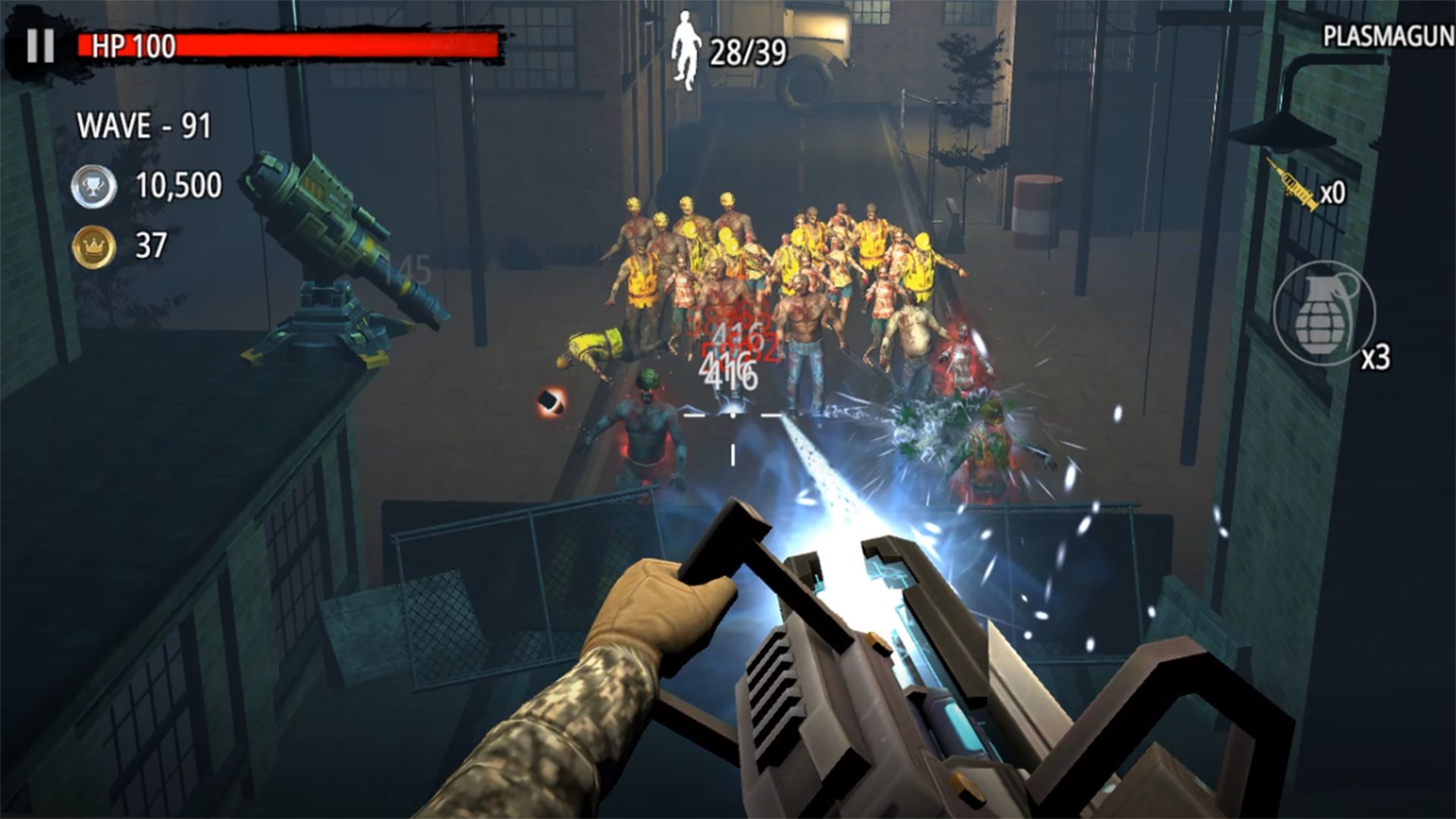 Screenshot of Zombie Hunter D-Day : Shooting