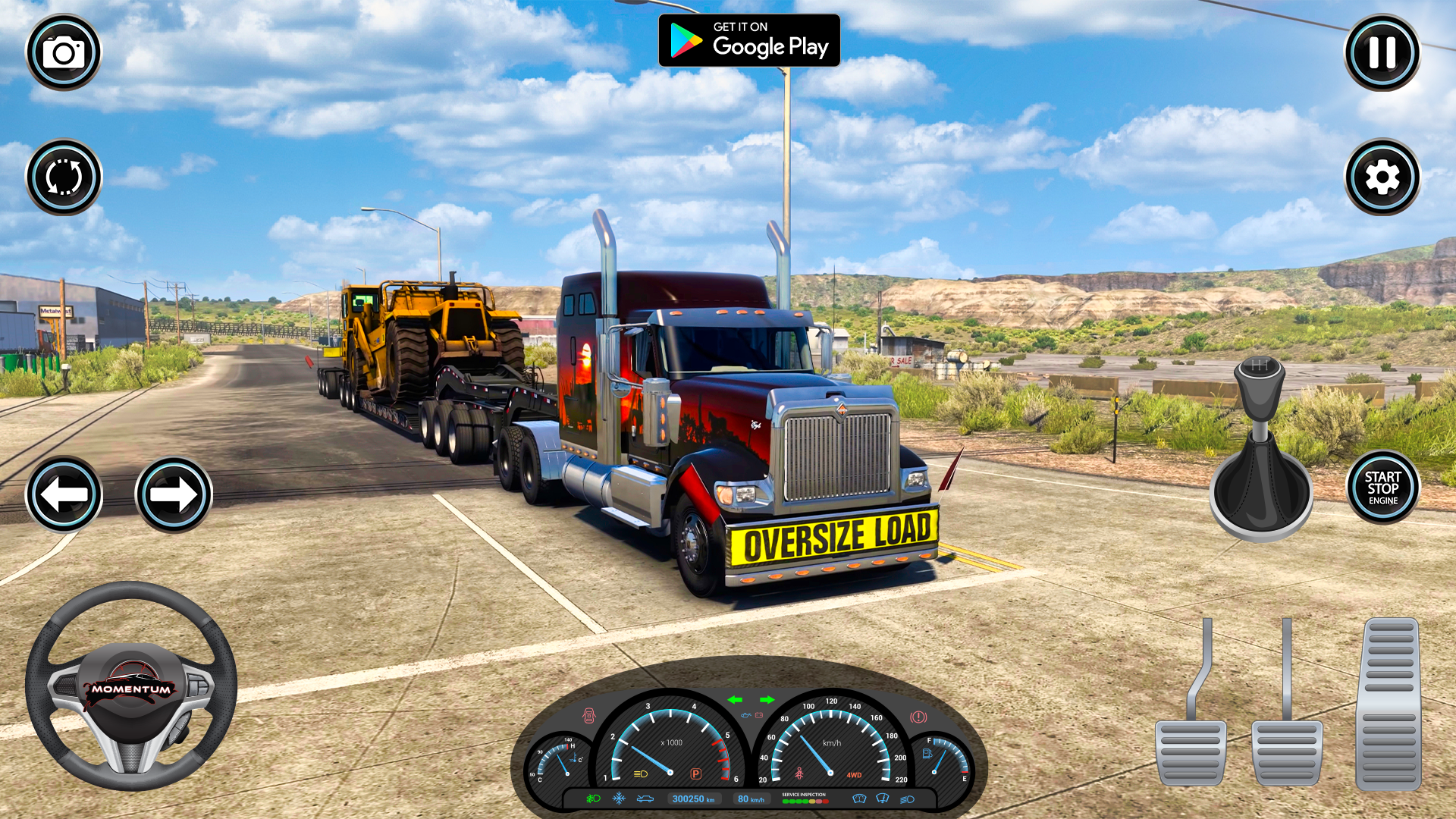 American Truck Simulator Game Screenshot