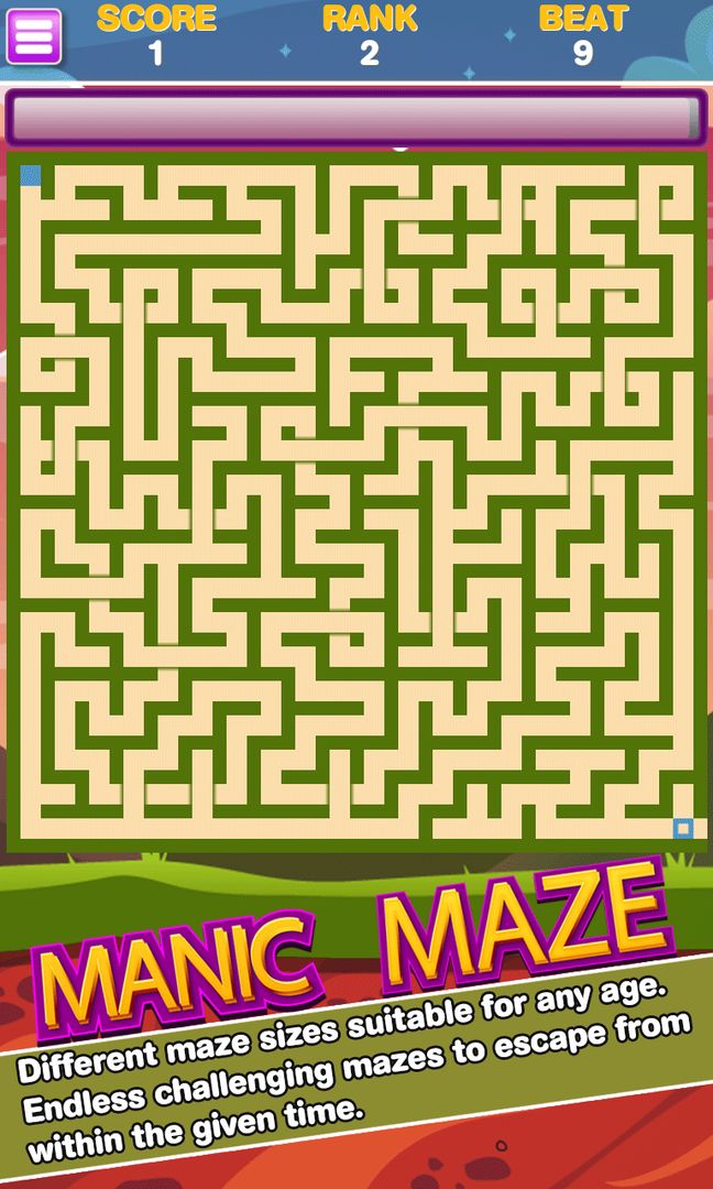 Screenshot of Manic Maze - Maze escape