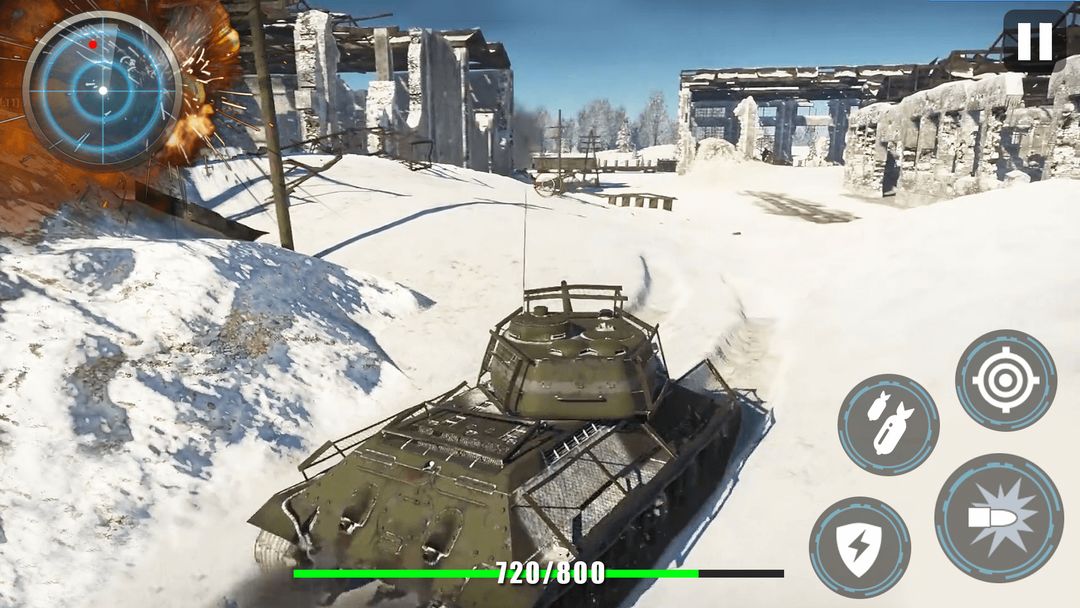 Pocket Tank Wars- 3D Free City Defense Game ภาพหน้าจอเกม