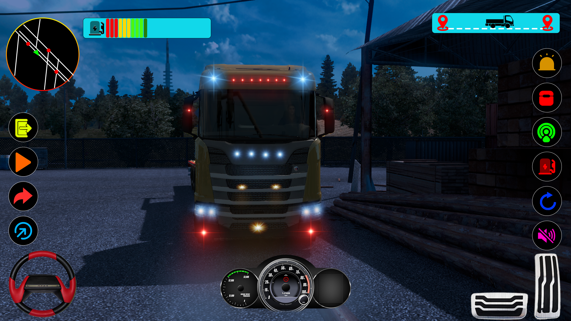 simulador de caminhão de mundo aberto real, jogos de cidade urbana:  estacionamento de caminhão offroad e simulador de transportador de carga 3D  - jogos de condução extremos::Appstore for Android