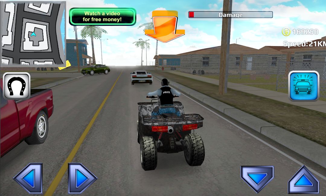警察クワッドチェイスシミュレータ3D ภาพหน้าจอเกม