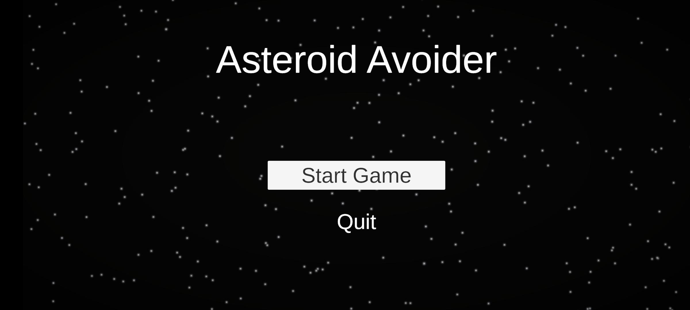 Screenshot 1 of Asteroid Avoider
