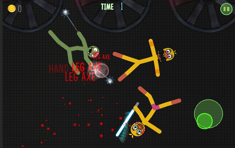 Stickman Warriors Zombie Fnaf screenshot game