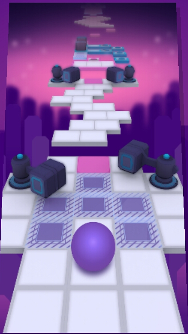 Screenshot of Rolling Ball in sky