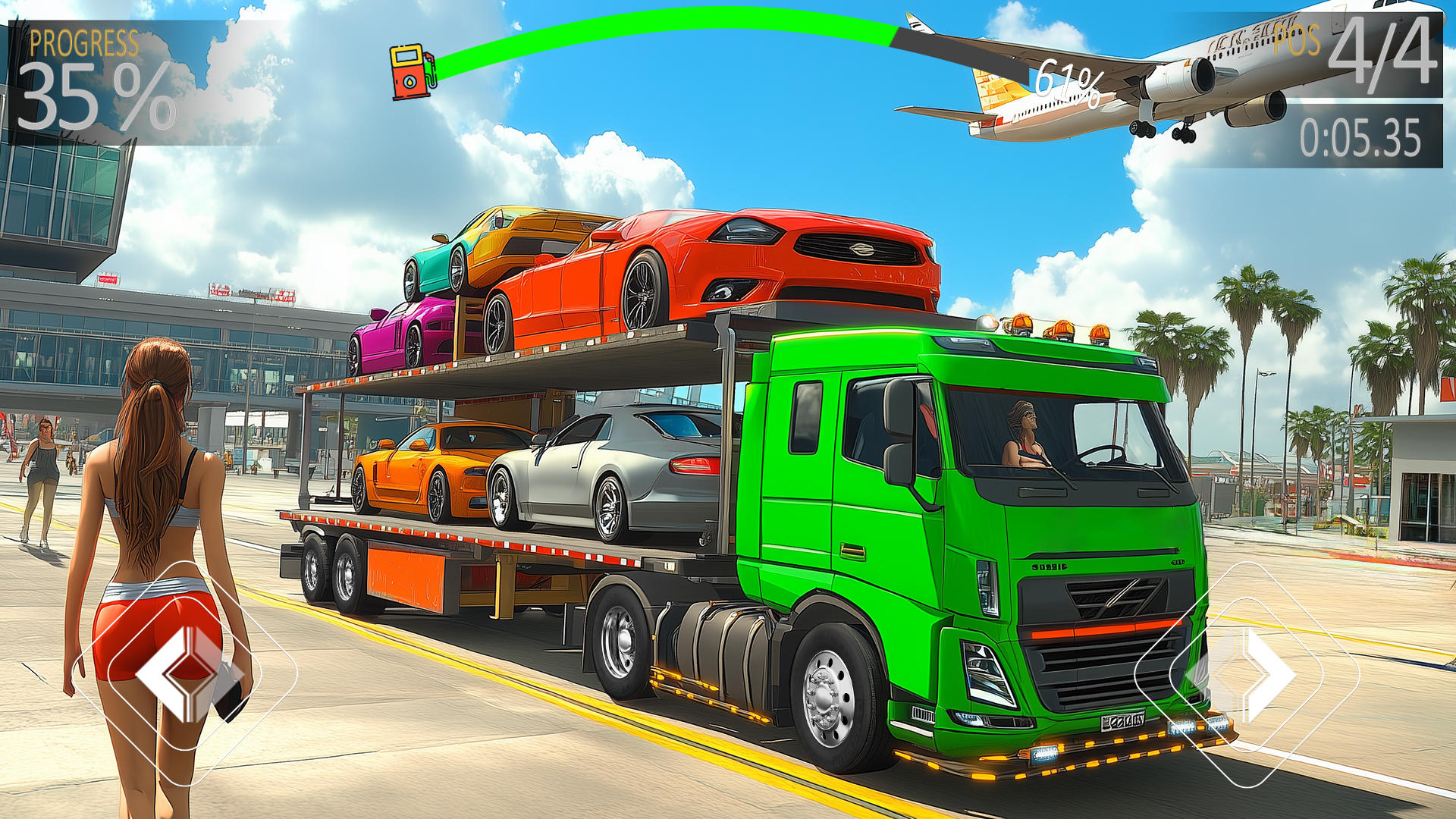 Cuplikan Layar Game Airplane Car Transporter Game