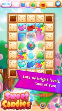 Sweet Candies 2 - Cookie Crush Match 3 Puzzle 遊戲截圖