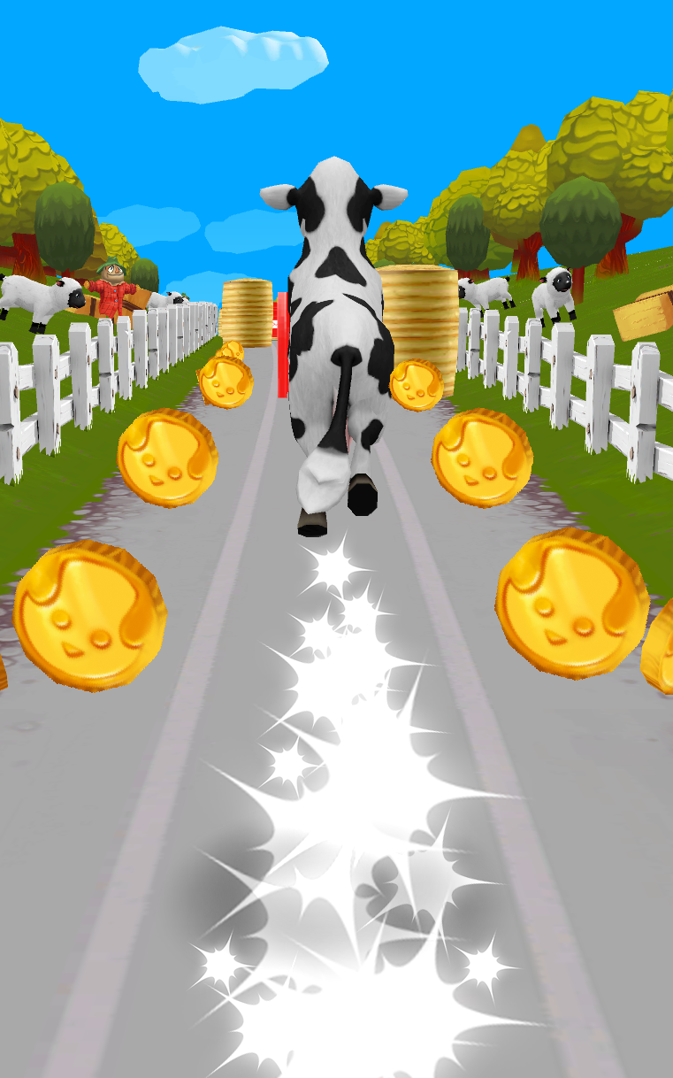 Pet Runner Dog Run Farm Game Game Screenshot