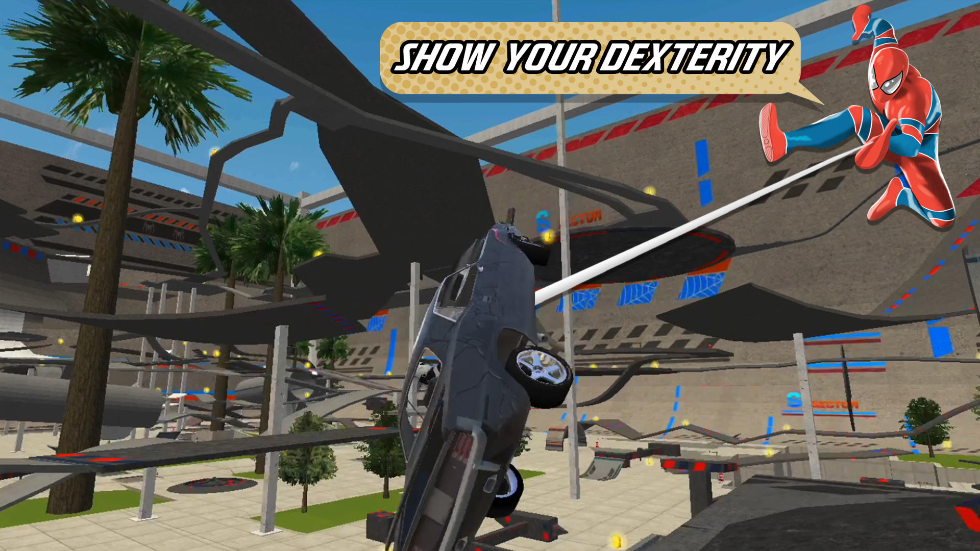 Spider Car Crash Game Screenshot