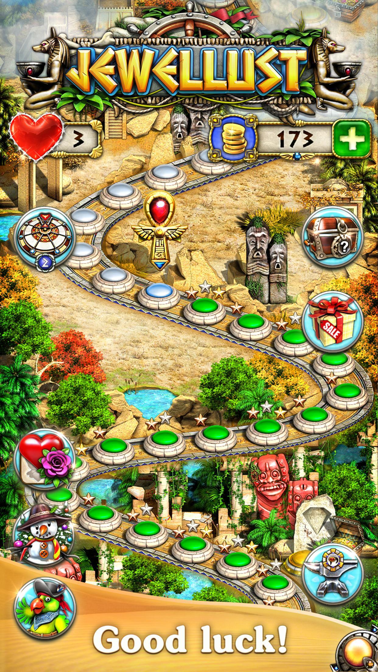 Jewellust Endless: match 3 Game Screenshot