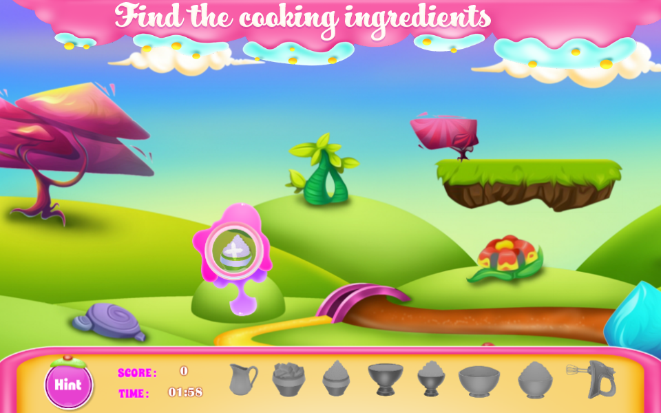 Fantasy Ice Cream Land Game Screenshot