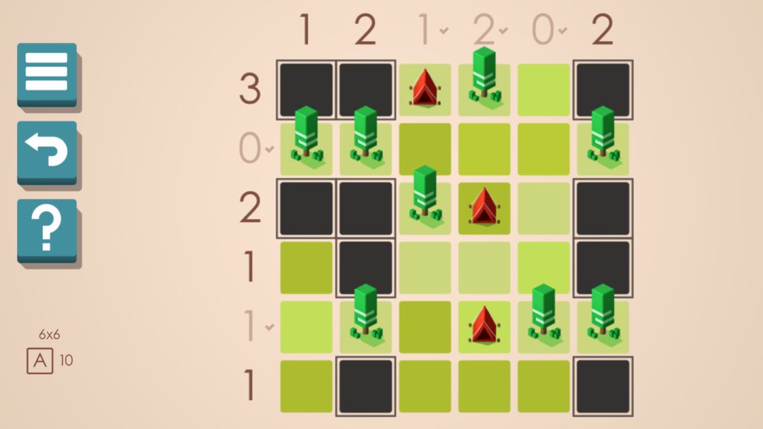 Tents and Trees Puzzles ภาพหน้าจอเกม