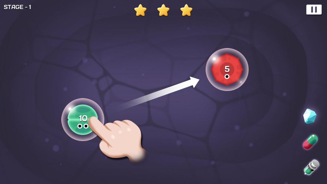 Screenshot of Cell Expansion Wars