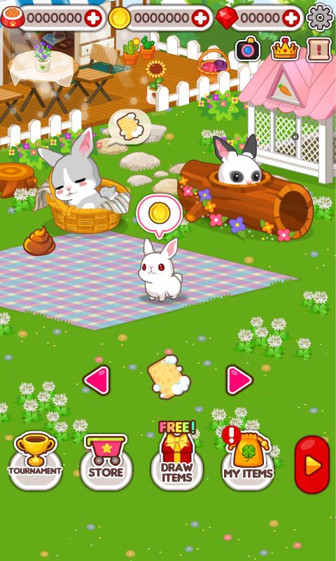 동물쥬디: 토끼 돌보기 키우기게임 게임 스크린 샷