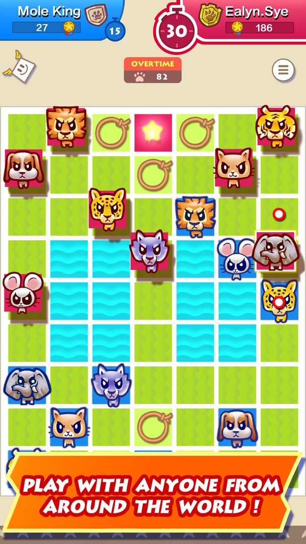 Screenshot of Safari Chess (Animal Chess)