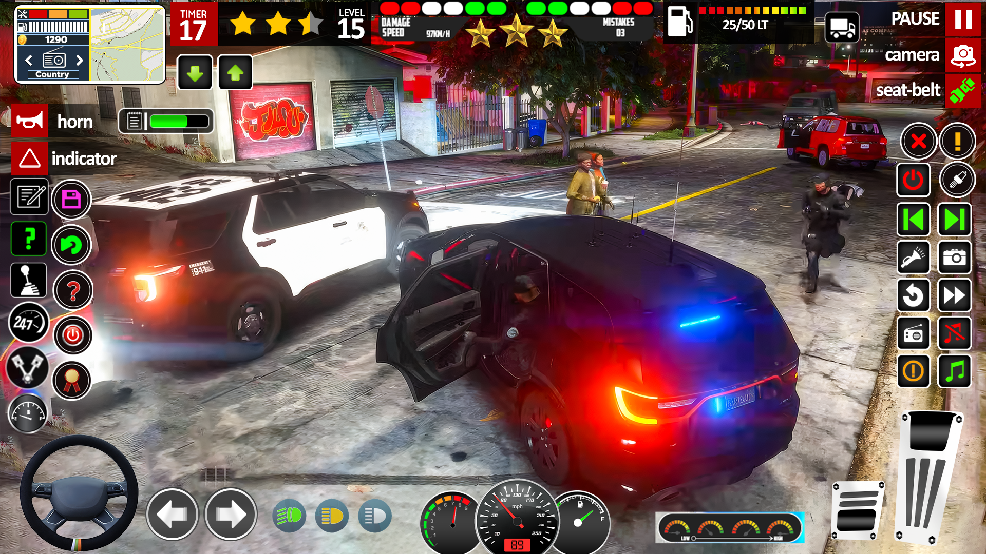 City Cop Car Chase Game Game Screenshot
