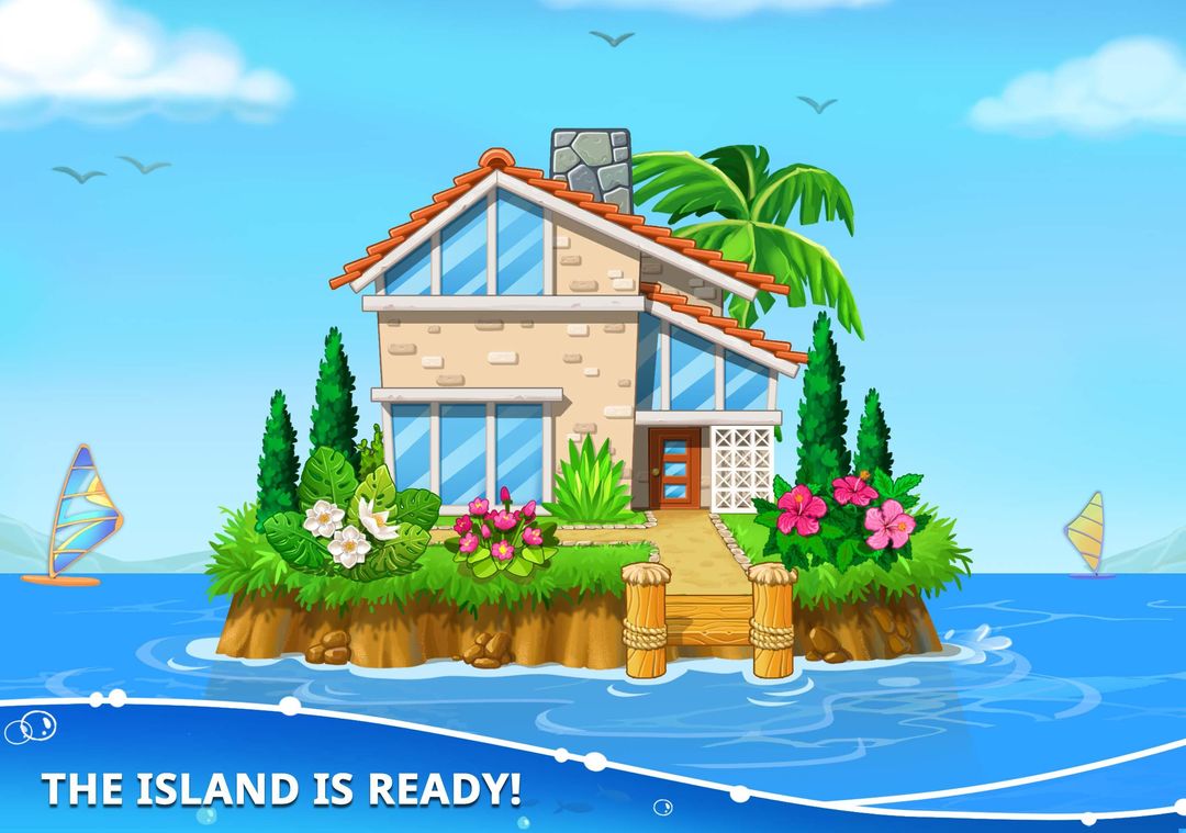 집과 섬을 건설하십시오! 아이들을위한 게임 제작. 게임 스크린 샷