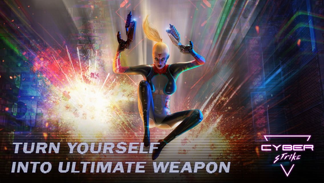 Cyber Strike - Infinite Runner 게임 스크린샷