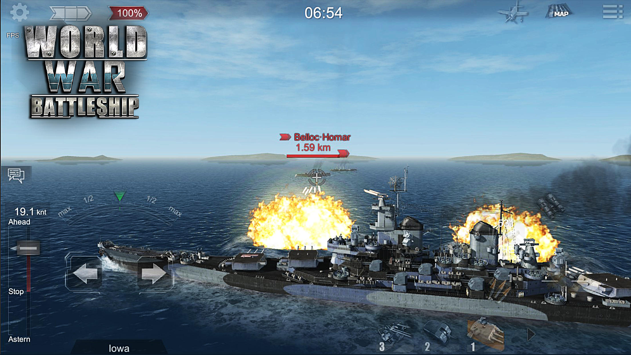 World War Battleship: The Hunting in Deep Sea Game Screenshot