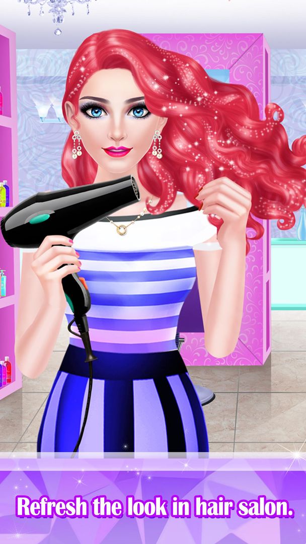 Screenshot of Hair Nail Salon Fashion Games