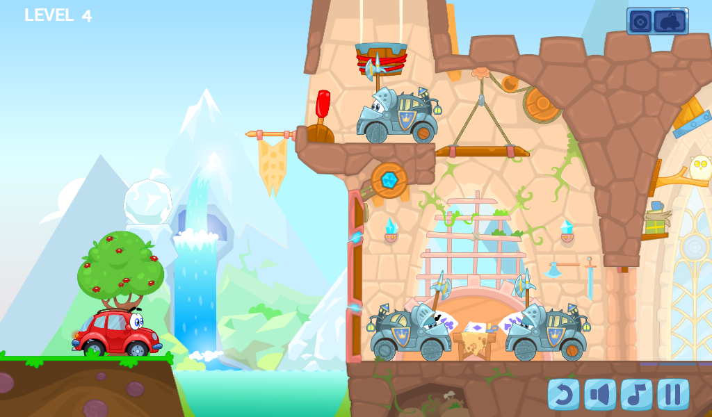 Wheelie 6 - Fairytale Game Screenshot
