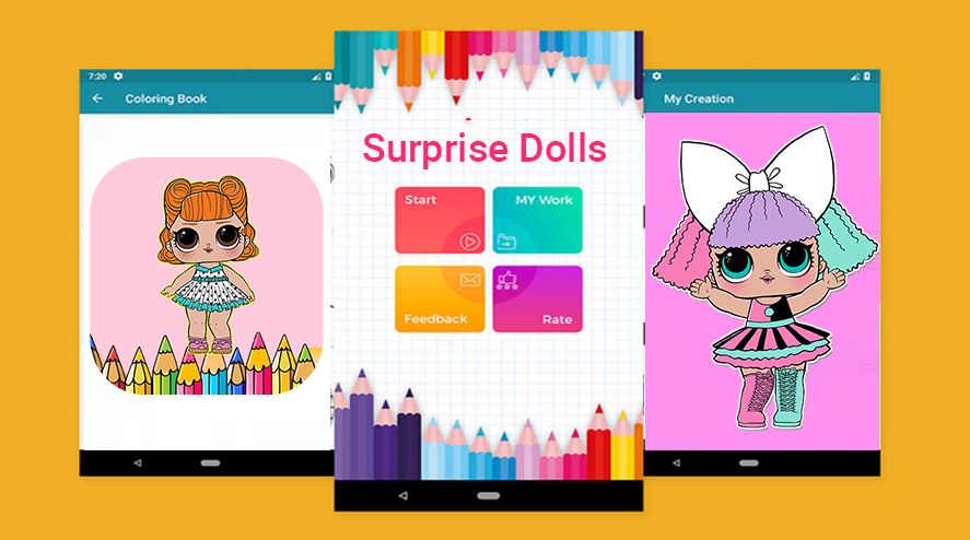 Dolls Surprise Coloring Page Lol 2019 ภาพหน้าจอเกม