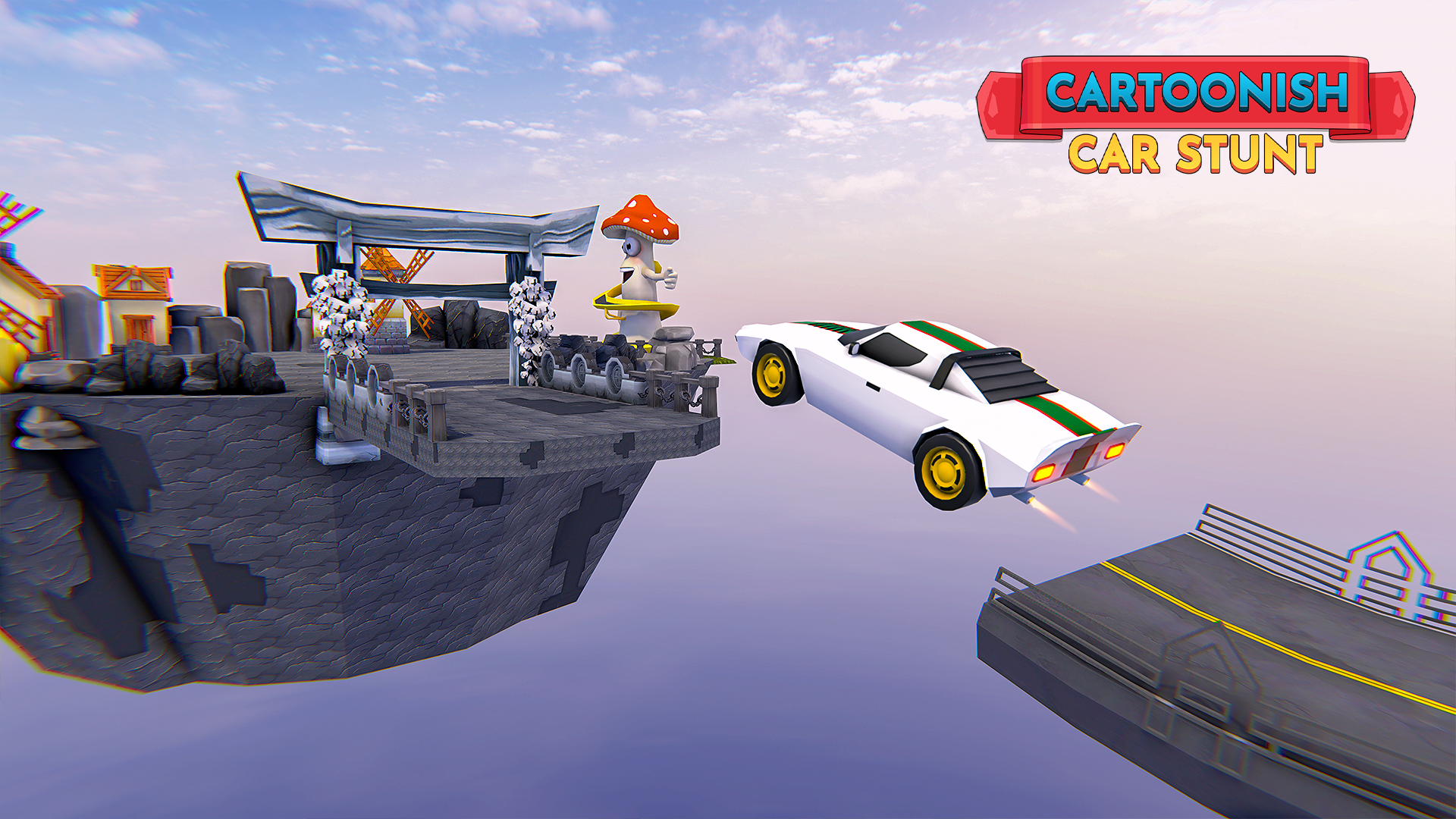 Screenshot of Cartoonish Car Stunt Games 3D