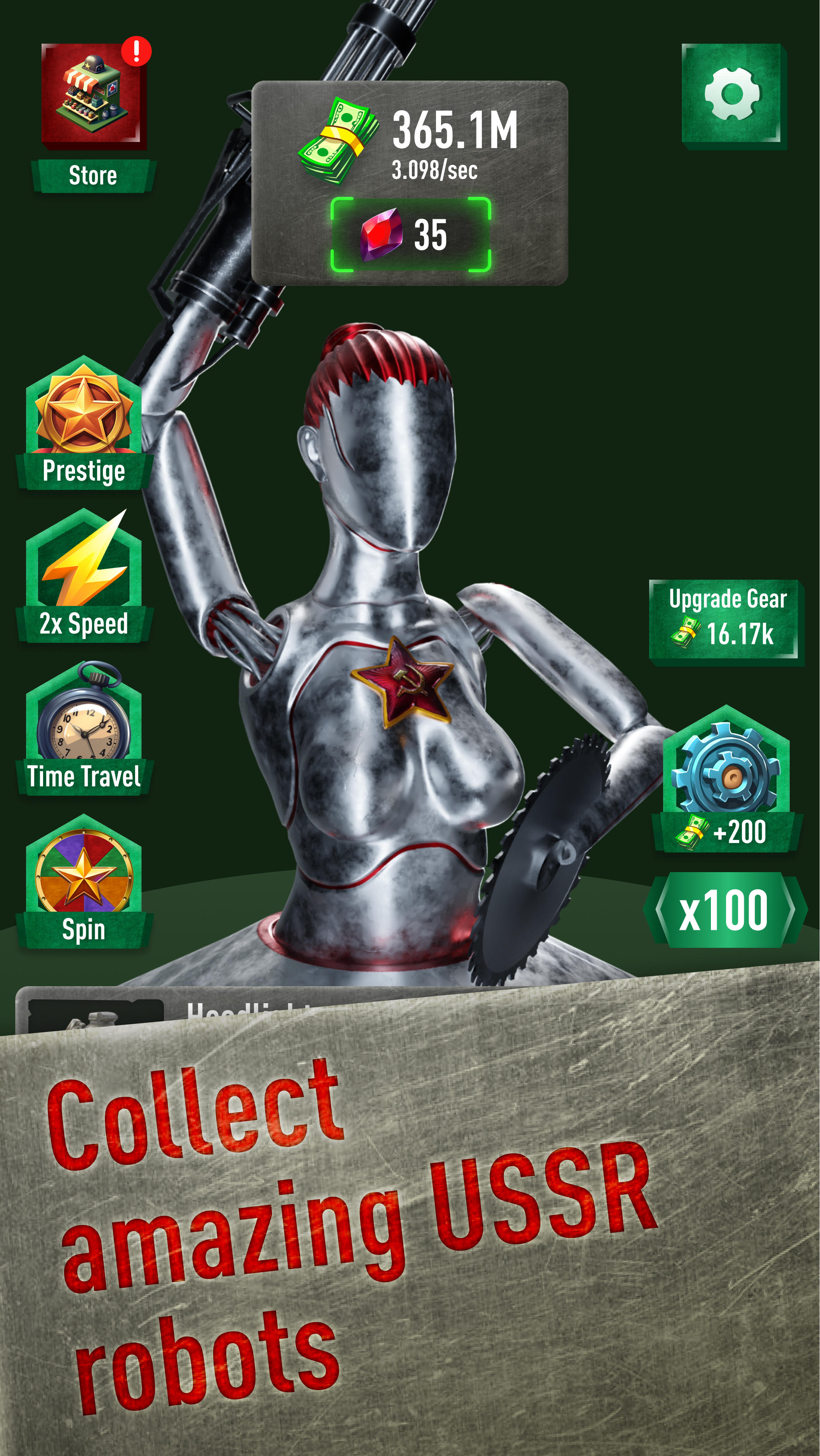 Screenshot of Idle USSR robots — atomic war