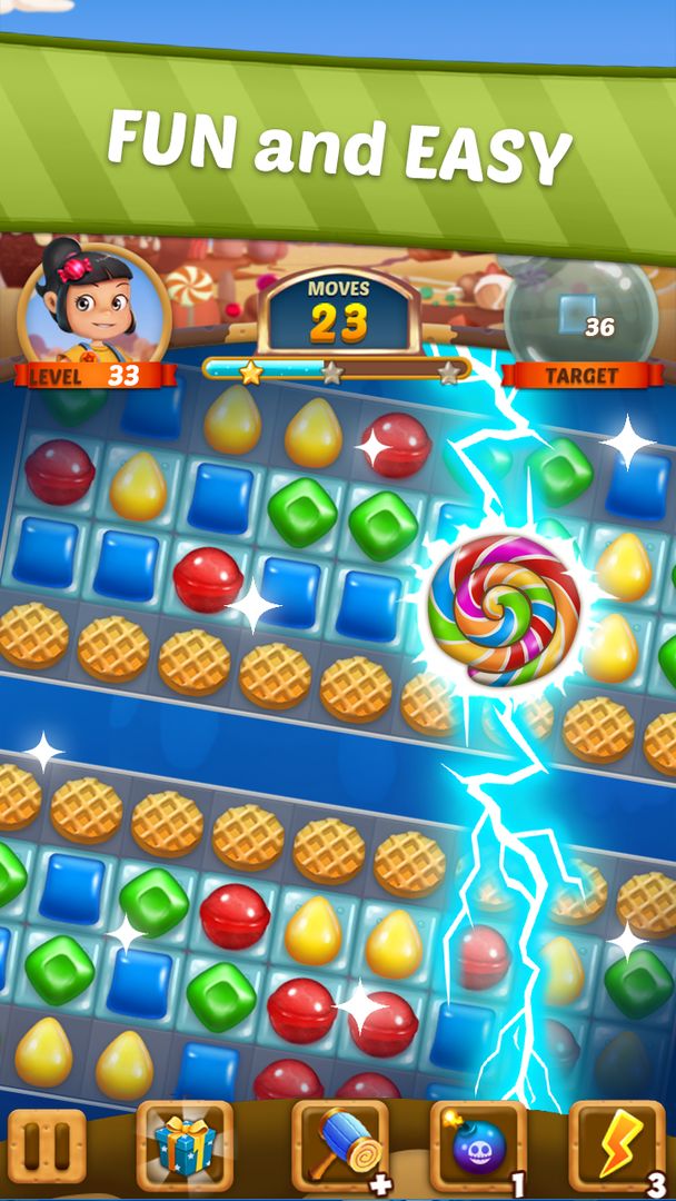 Candy Sweet Story:Match3Puzzle ภาพหน้าจอเกม