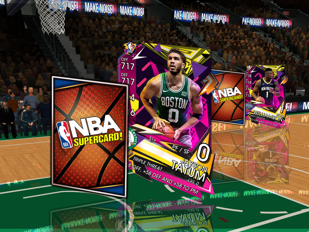 Screenshot of NBA SuperCard Basketball Game
