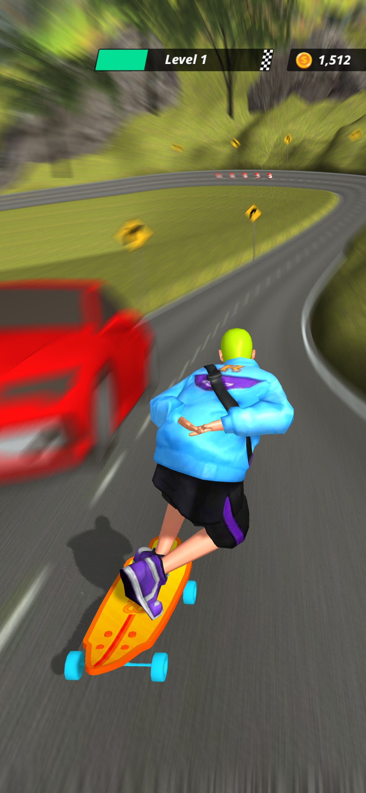 Downhill Racer Game Screenshot
