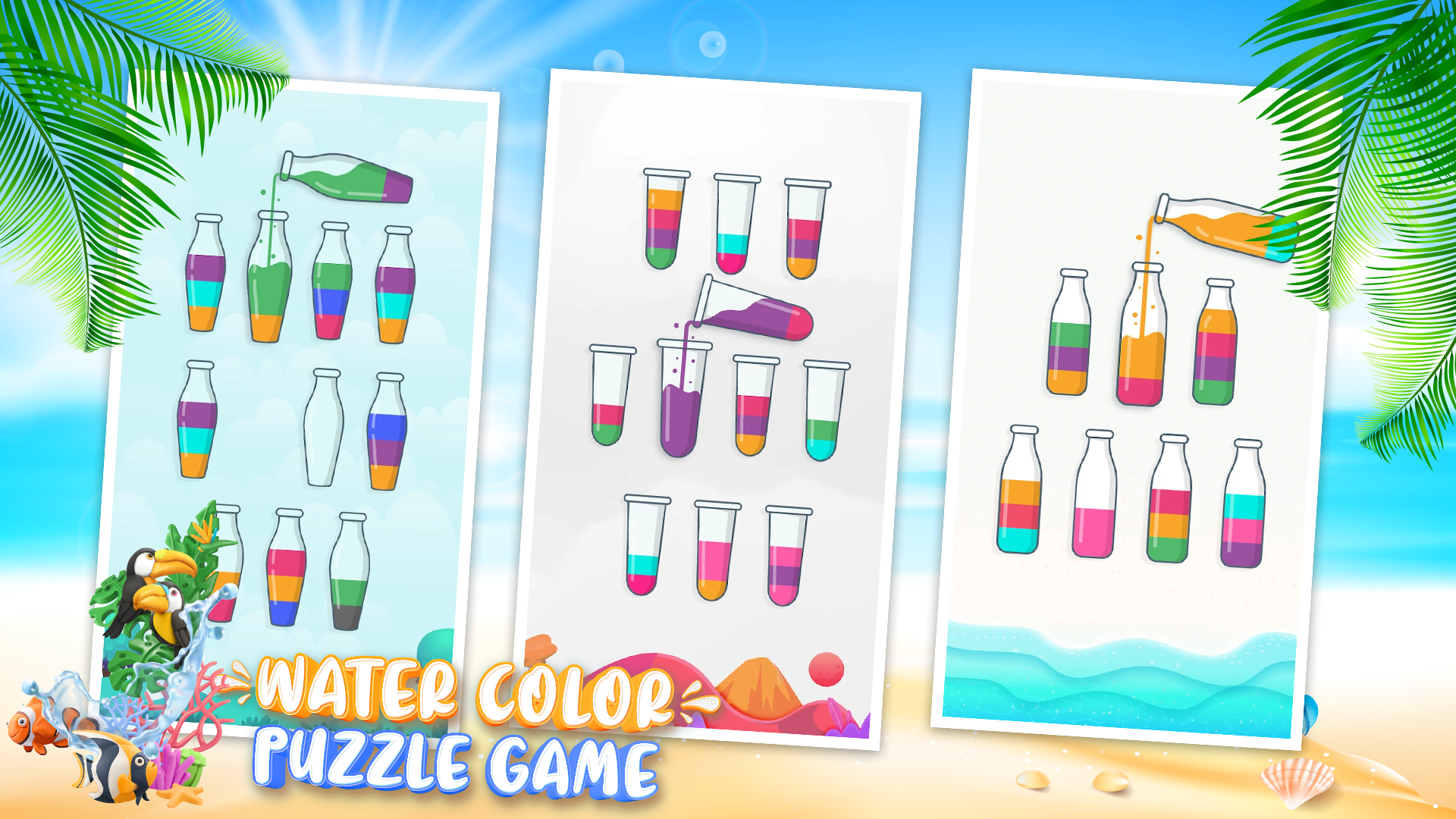 Cuplikan Layar Game Water Sort - Color Sort Puzzle