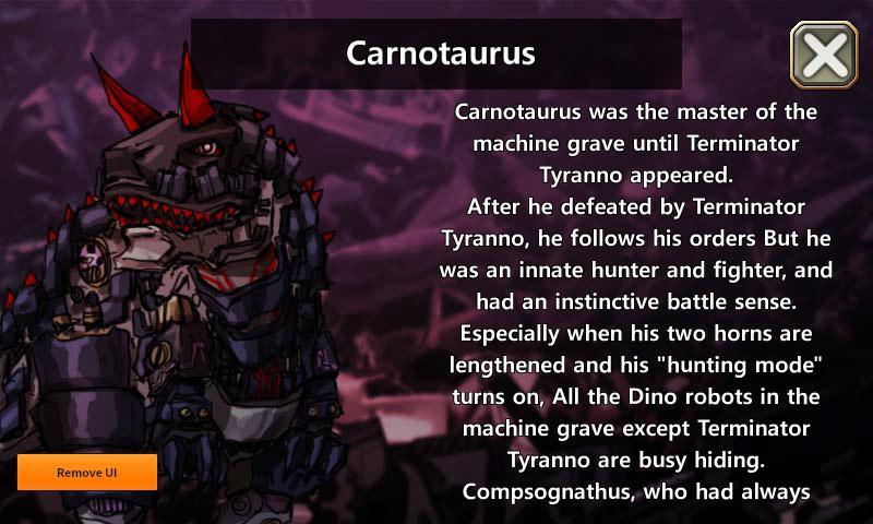 Screenshot 1 of មនុស្សយន្ត Dino - Carnotaurus 1.0.1