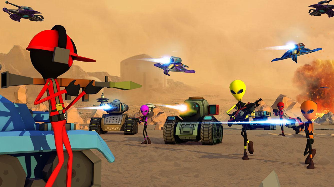 Creepy Aliens Battle Simulator 3D ภาพหน้าจอเกม
