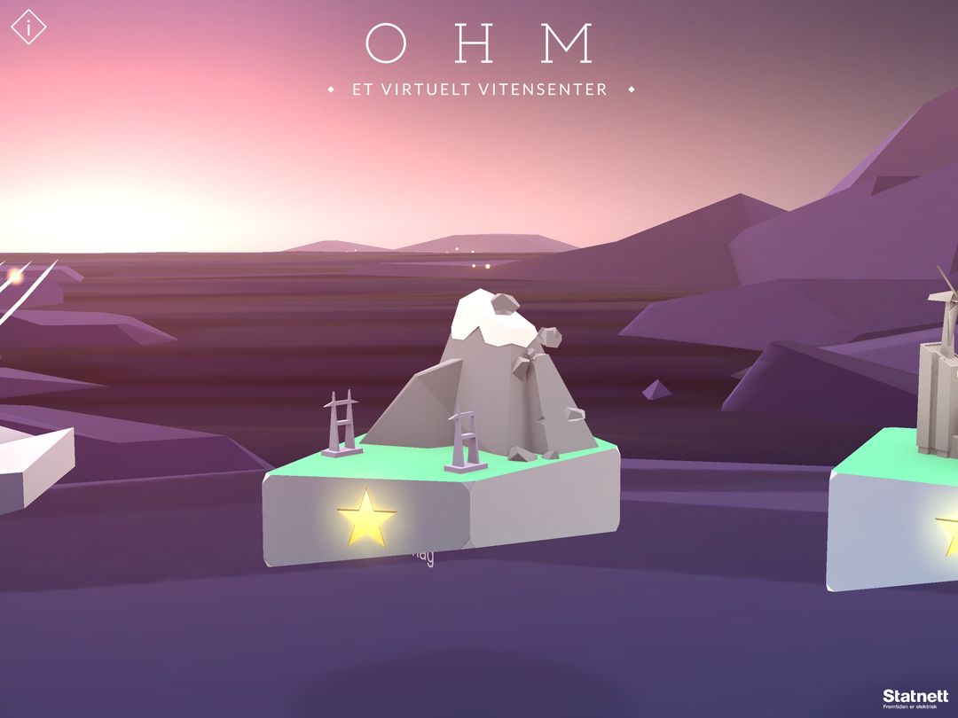 Screenshot of OHM - A virtual science centre