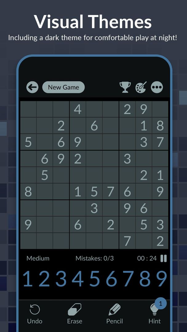 Sudoku 게임 스크린 샷