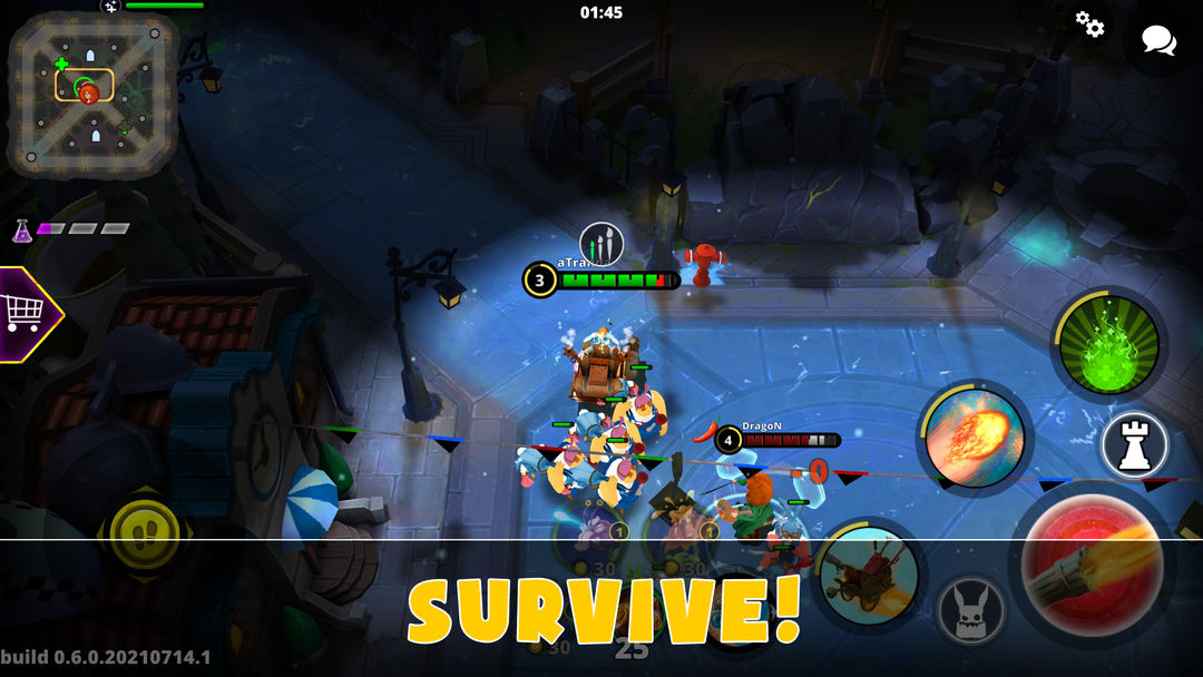 Survival MOBA screenshot game
