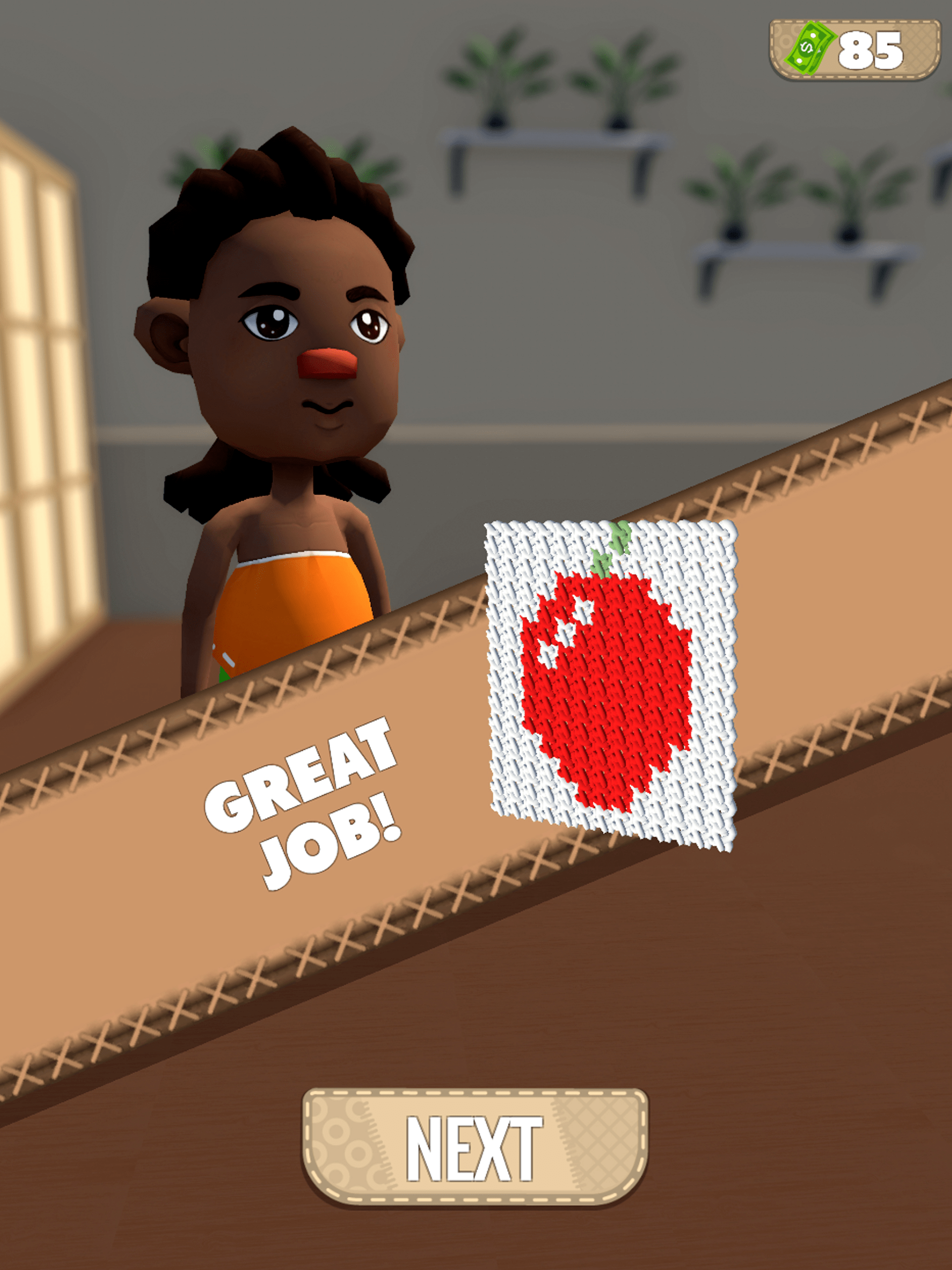 Captura de Tela do Jogo Knitting Shop 3D