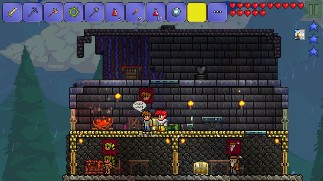 Screenshot of Terraria.