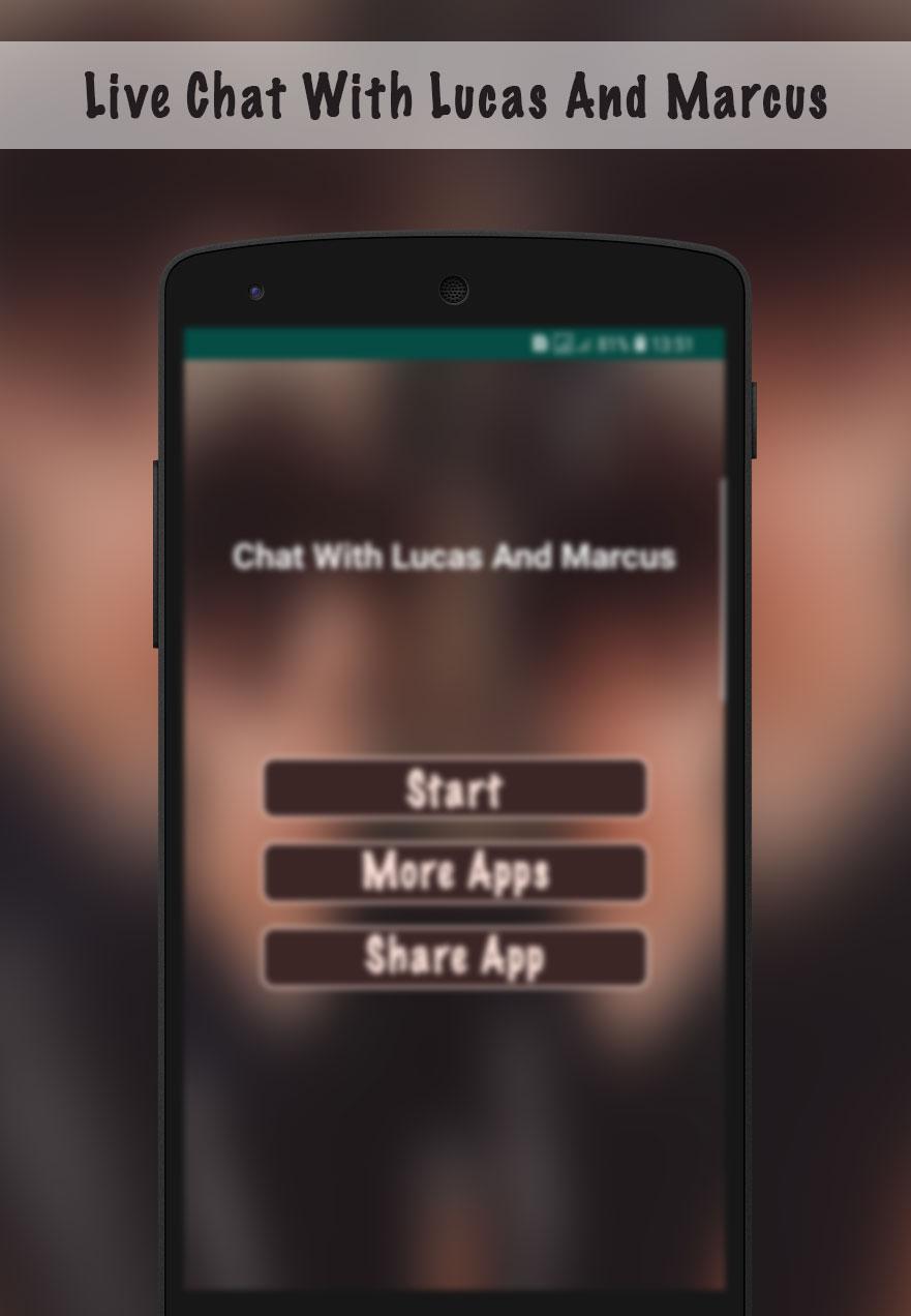Живой чат с Лукасом и Маркусом розыгрыш Мобильная версия андроид iOS апк  скачать бесплатно-TapTap